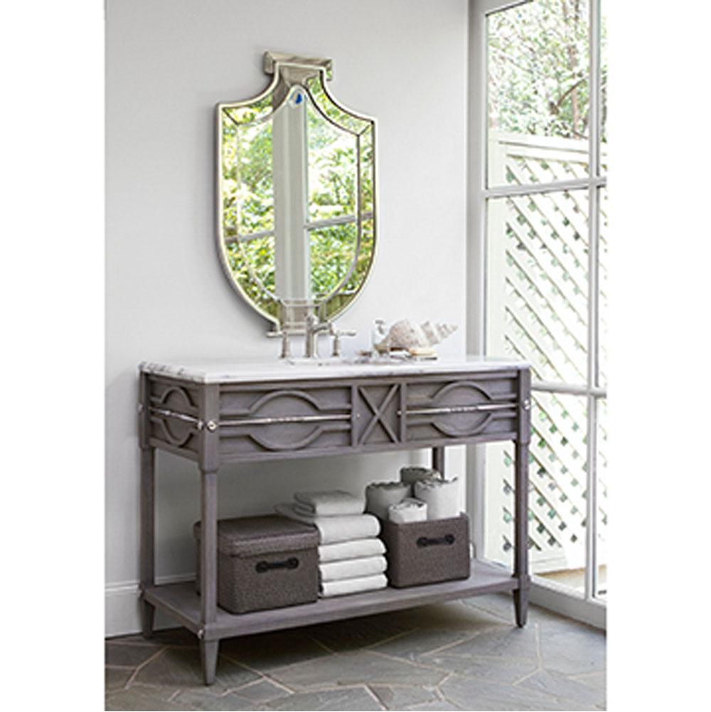 Ambella Home Collection Spindle Sink Chest  - Weathered Grey