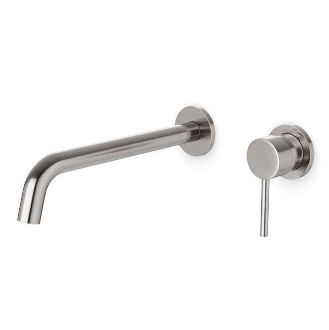 Artos Opera In Wall Lav Faucet, Single Handle, Extended Spout, Brushed Nickel