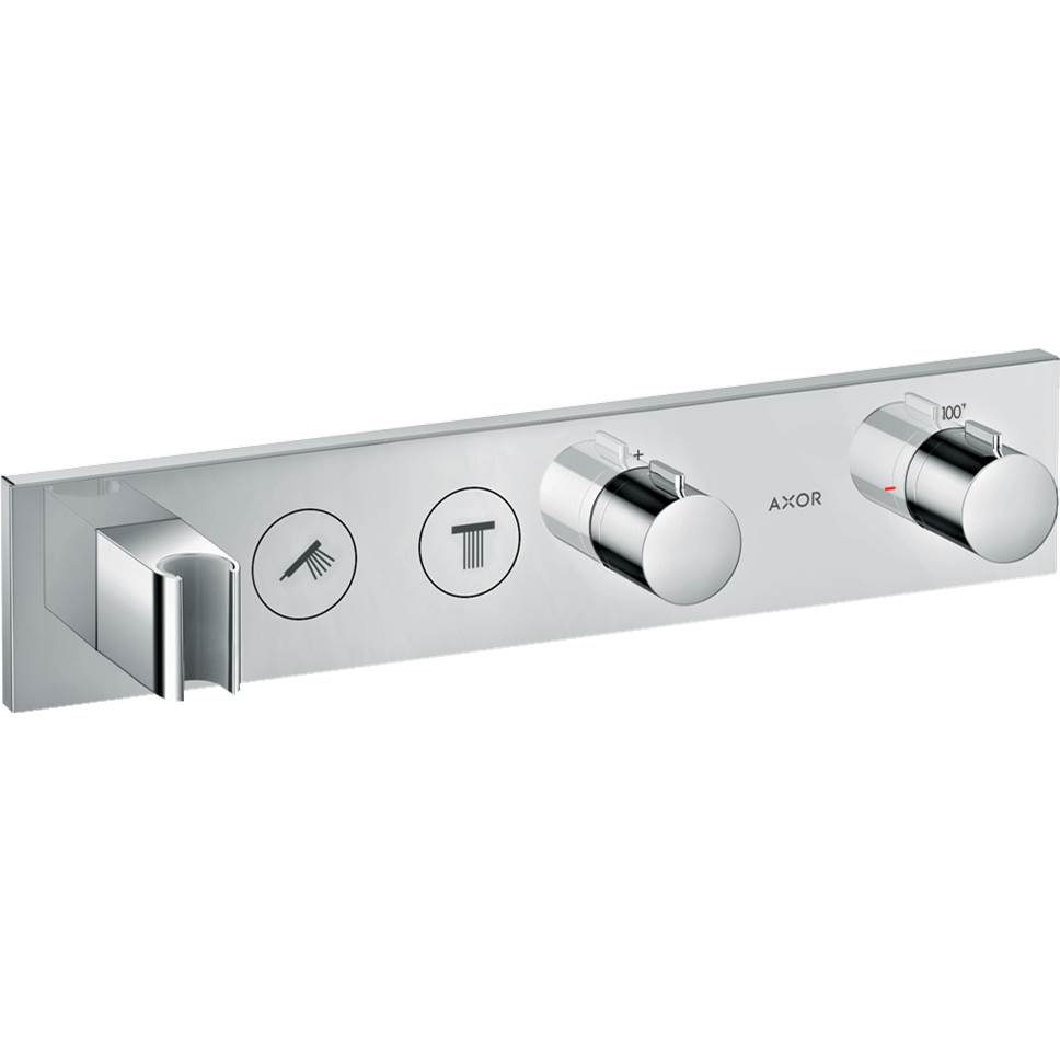 Axor ShowerSolutions Thermostatic Module Trim Select for 2 Functions in Chrome