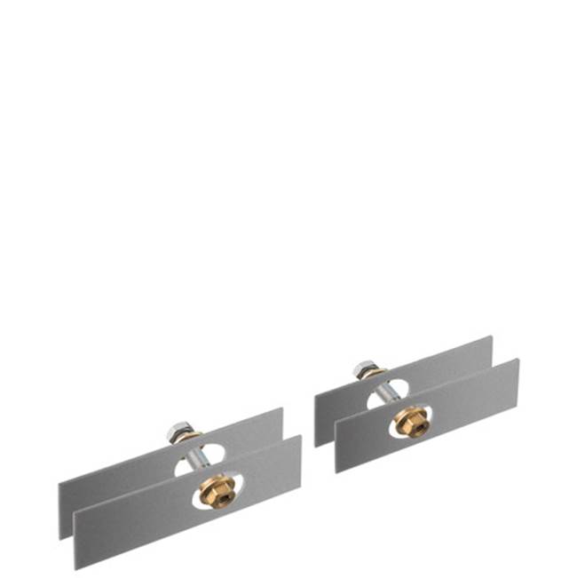 Axor Universal Accessories Mounting Set for Two-Sided Glass Installation in Chrome