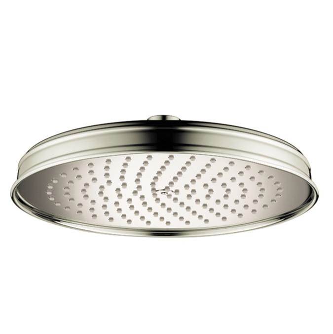 Axor Montreux Showerhead 240 1-Jet, 2.0 GPM in Polished Nickel