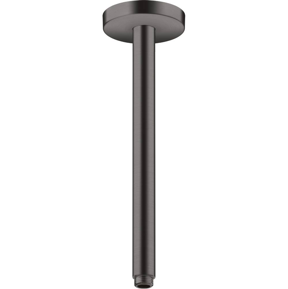 Axor ShowerSolutions Extension Pipe for Ceiling Mount, 12'' in Brushed Black Chrome
