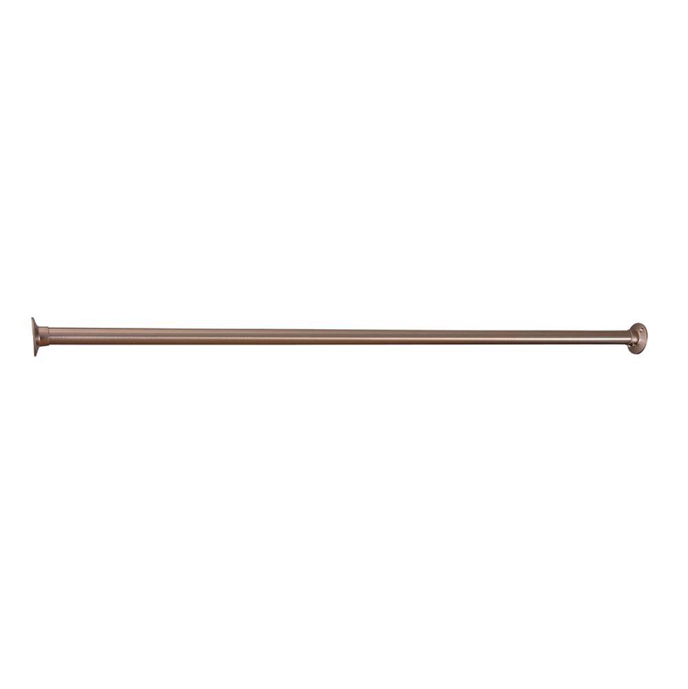 Barclay 4100 Straight Rod, 96'', w/310 Flanges, Antique Brass