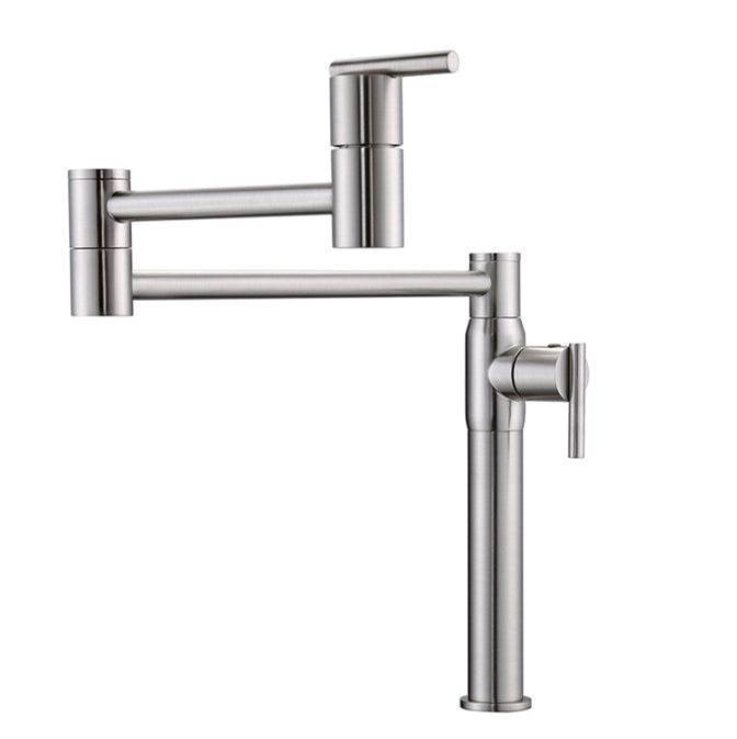 Barclay Cadby Potfiller with Hot/Coldwith Hose, Brushed Nickel