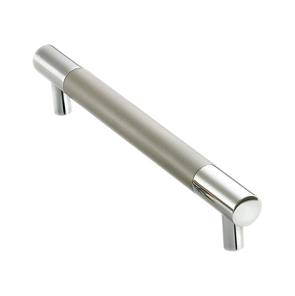 Colonial Bronze Cabinet, Appliance, Door and Shower Door Pull Hand Finished in Polished Chrome and Light Statuary Bronze