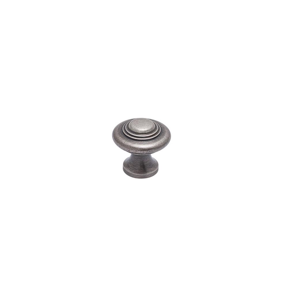 Colonial Bronze Cabinet Knob Hand Finished in Pewter