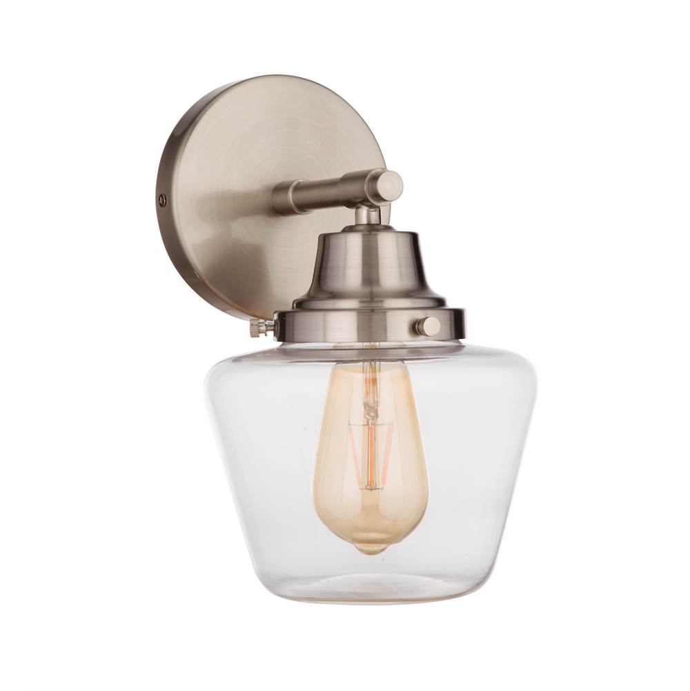 Craftmade Essex 1 Light Wall Sconce in Brushed Polished Nickel
