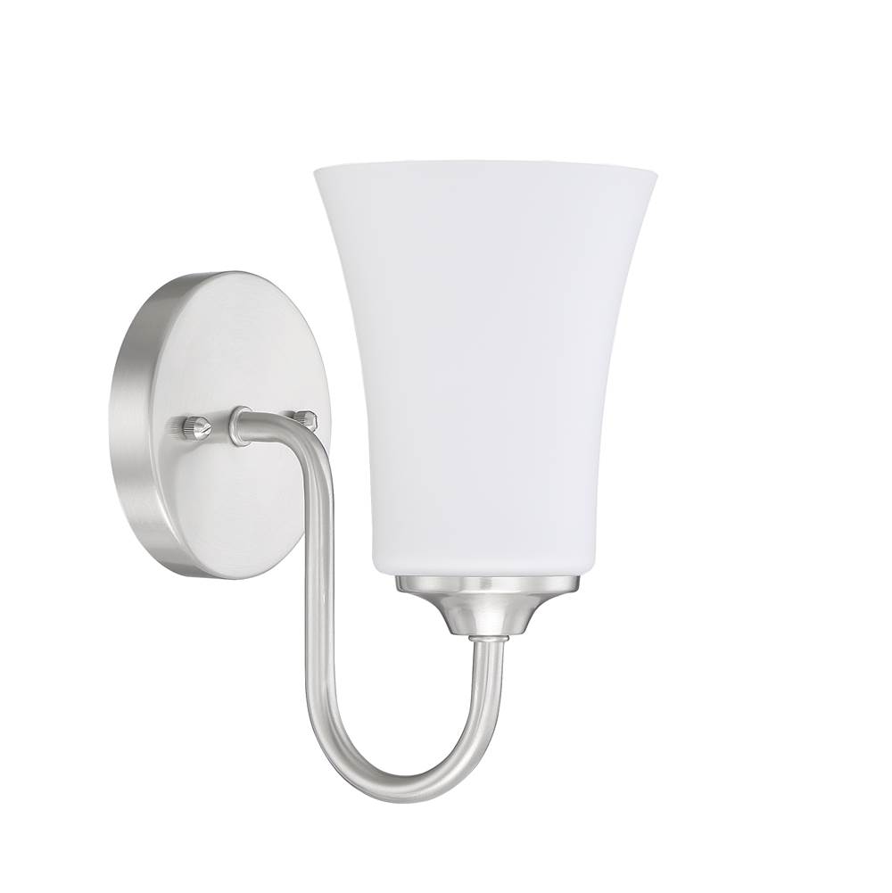 Craftmade Gwyneth 1 Light Wall Sconce in Brushed Polished Nickel
