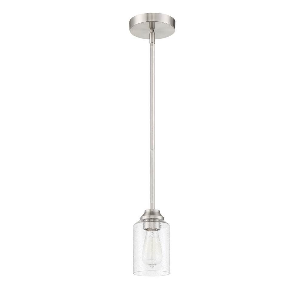 Craftmade Chicago 1 Light Mini Pendant in Brushed Polished Nickel