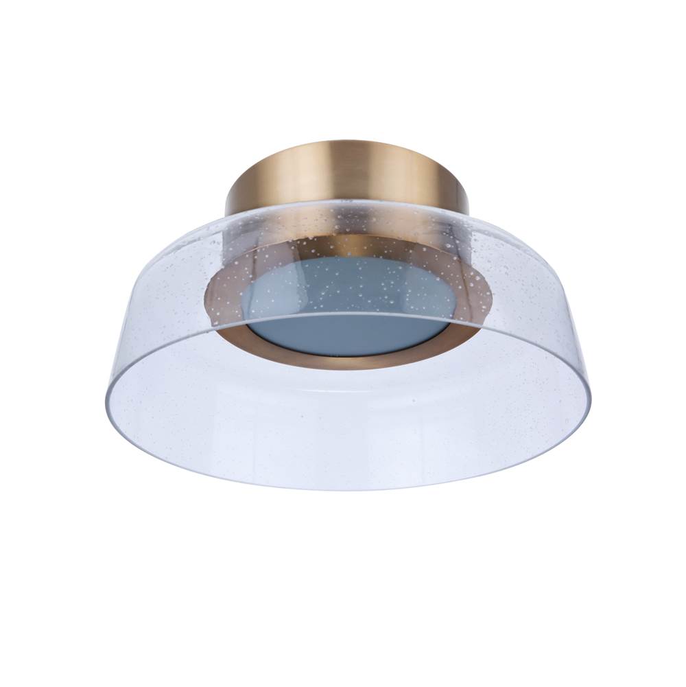 Craftmade Centric Centric 10.5'' LED Flushmount in Satin Brass