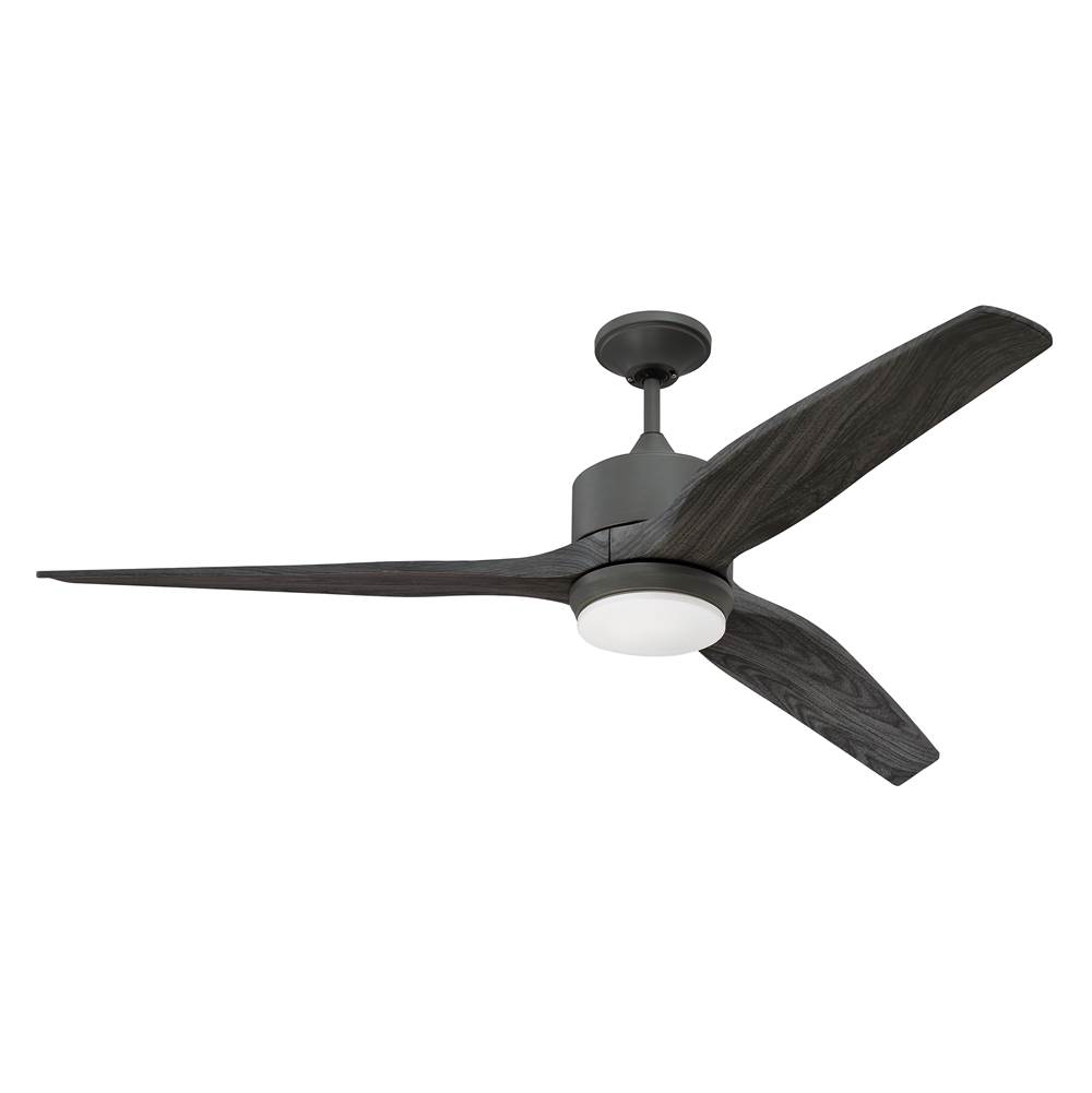 Craftmade 60'' Mobi Ceiling Fan in Aged Galvanized with Greywood Blades, Remotes and LED Light included