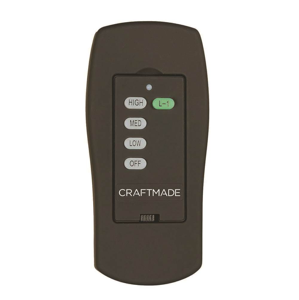 Craftmade Universal WIFI Fan Control, 3 Fan Speeds, On /Off and Dimming light control. WIFI control works with Bond App