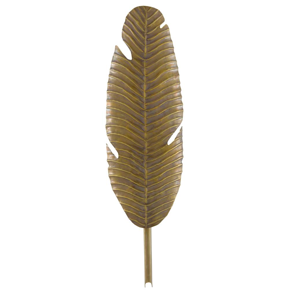 Currey And Company Tropical Leaf Wall Sconce