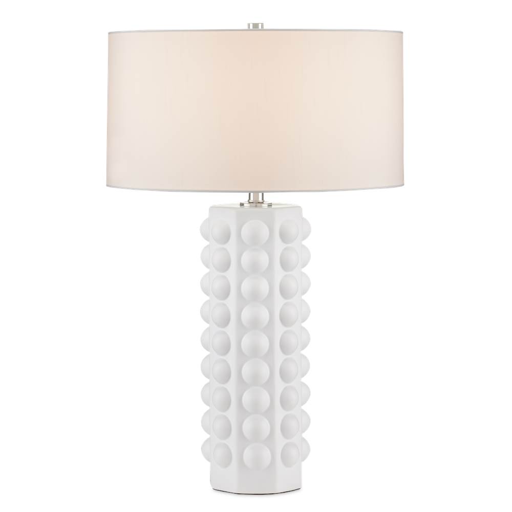 Currey And Company Cassandra White Table Lamp