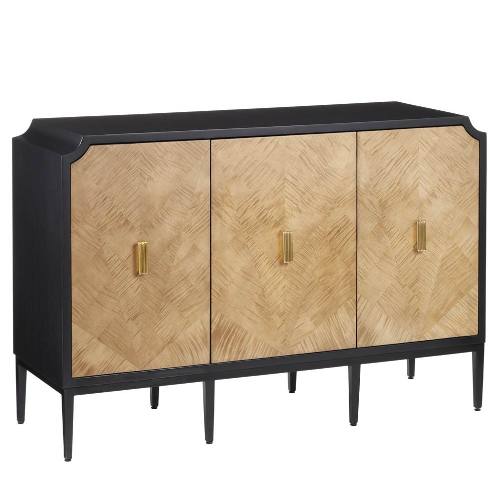 Currey And Company Kallista Taupe Cabinet