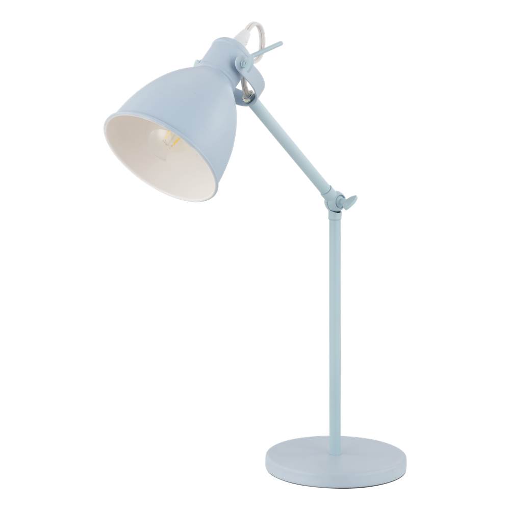 Eglo 1x40W Desk Lamp w/ Pastel Light Blue Finish
