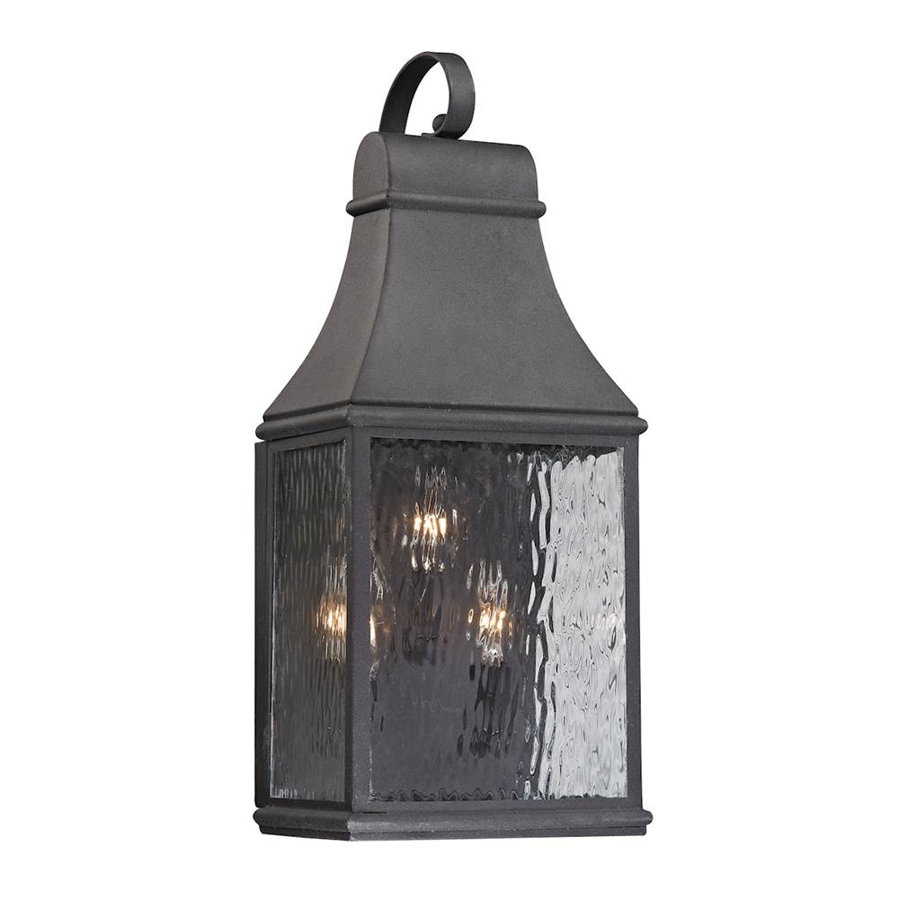 Elk Lighting Forged Jefferson 22'' High 3-Light Outdoor Sconce - Charcoal