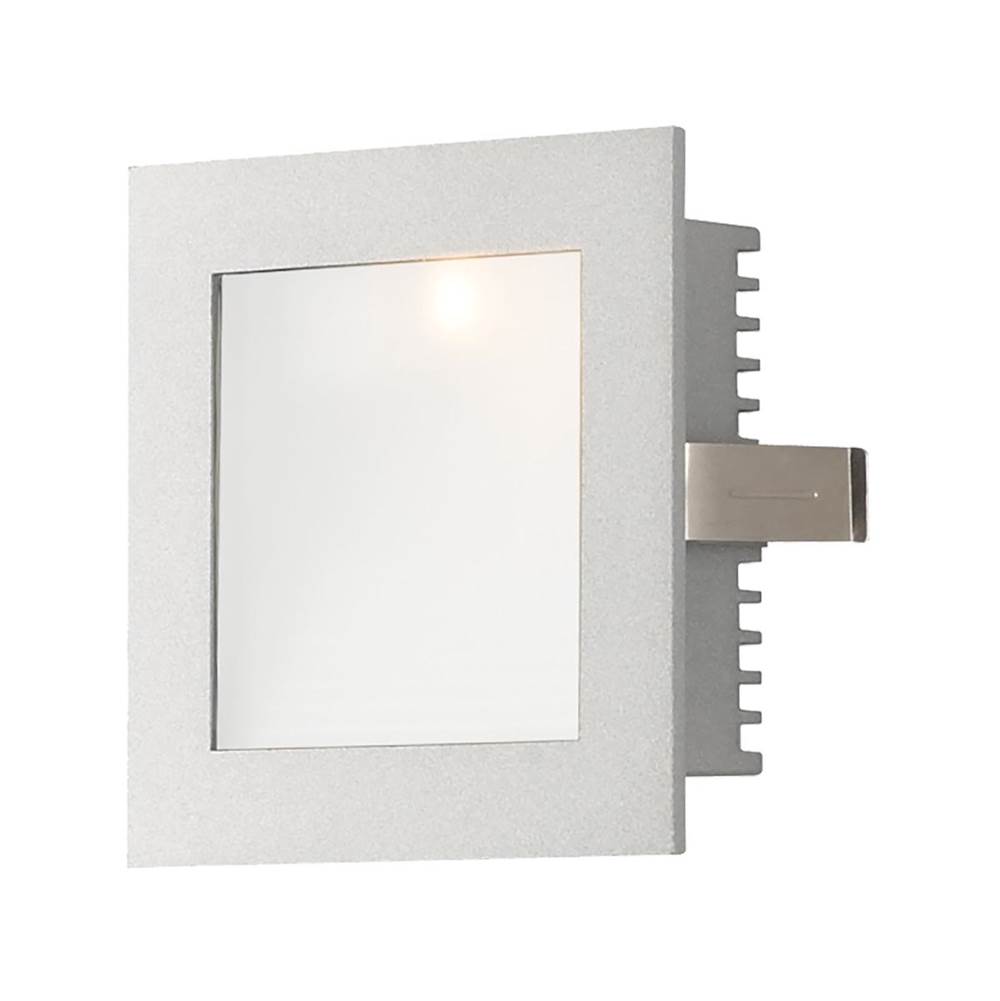 Elk Lighting Step Lt - Wall Recessed, New Const (Xenon) W/Lamp. Opal Lens / Gray Trim.