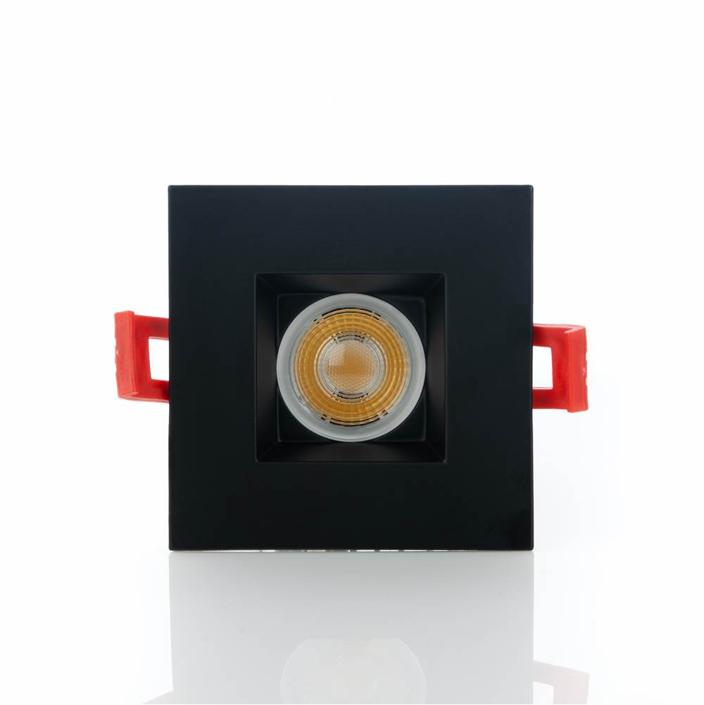 Eurofase 2 Inch High Output Square Fixed Downlight In Black