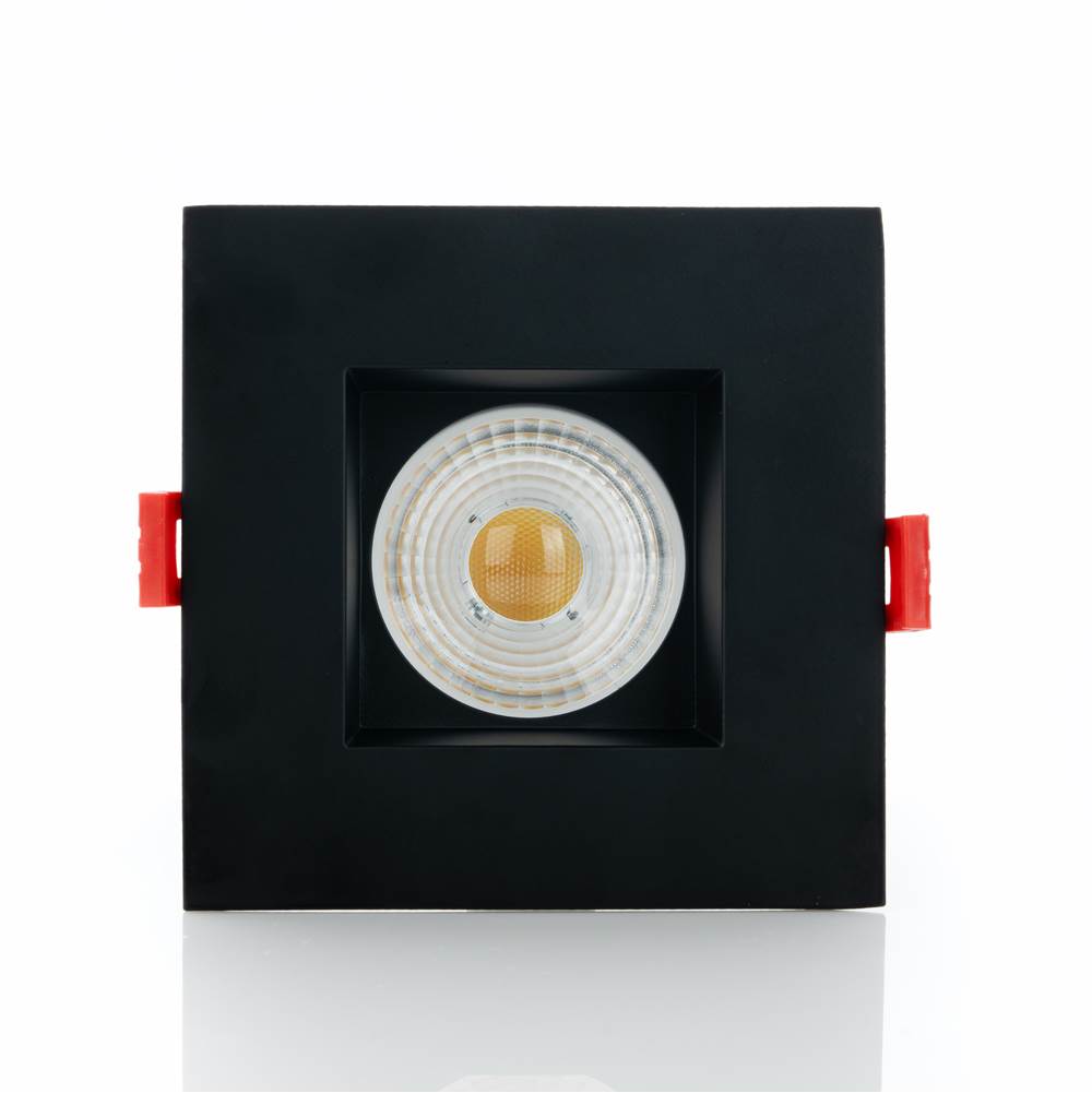 Eurofase 3.5 Inch Square Fixed Downlight In Black