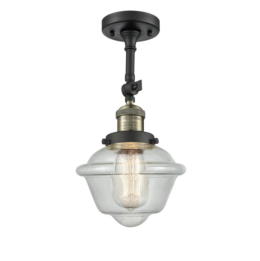 Innovations Small Oxford 1 Light Semi-Flush Mount part of the Franklin Restoration Collection