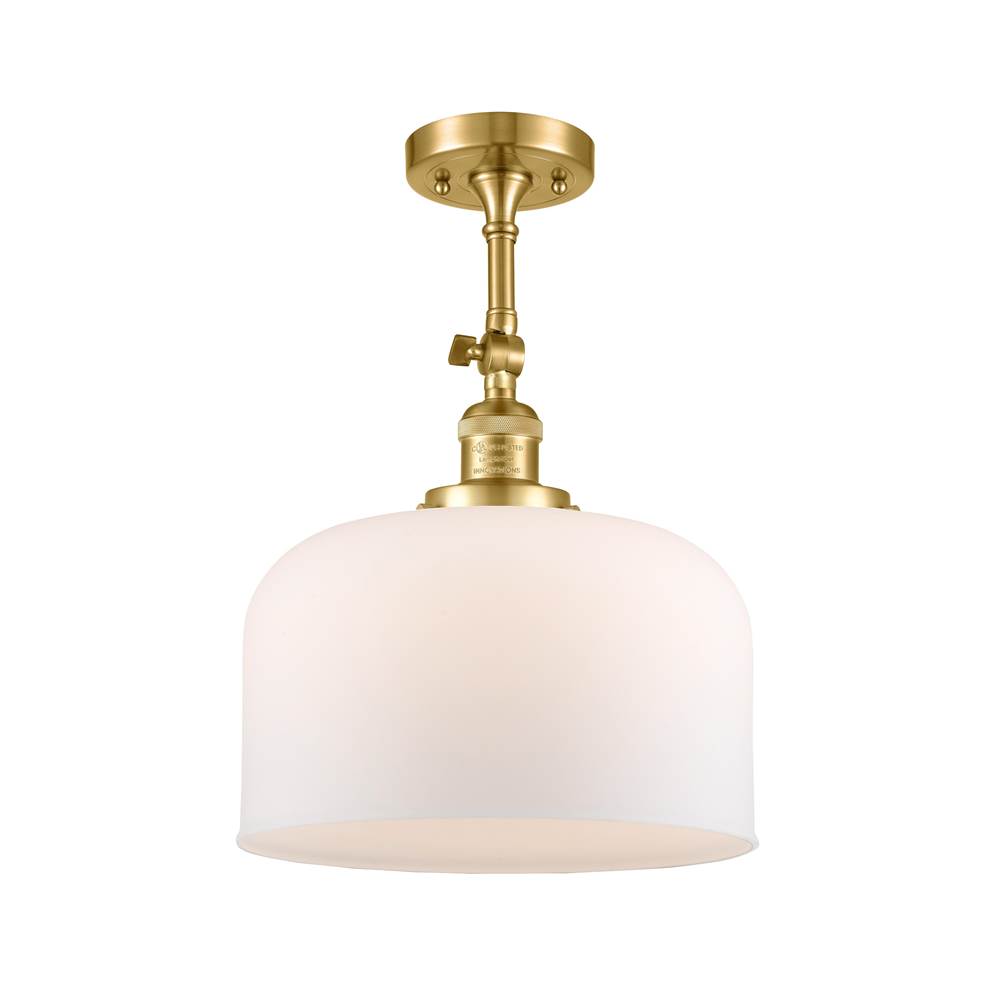 Innovations X-Large Bell 1 Light Semi-Flush Mount part of the Franklin Restoration Collection