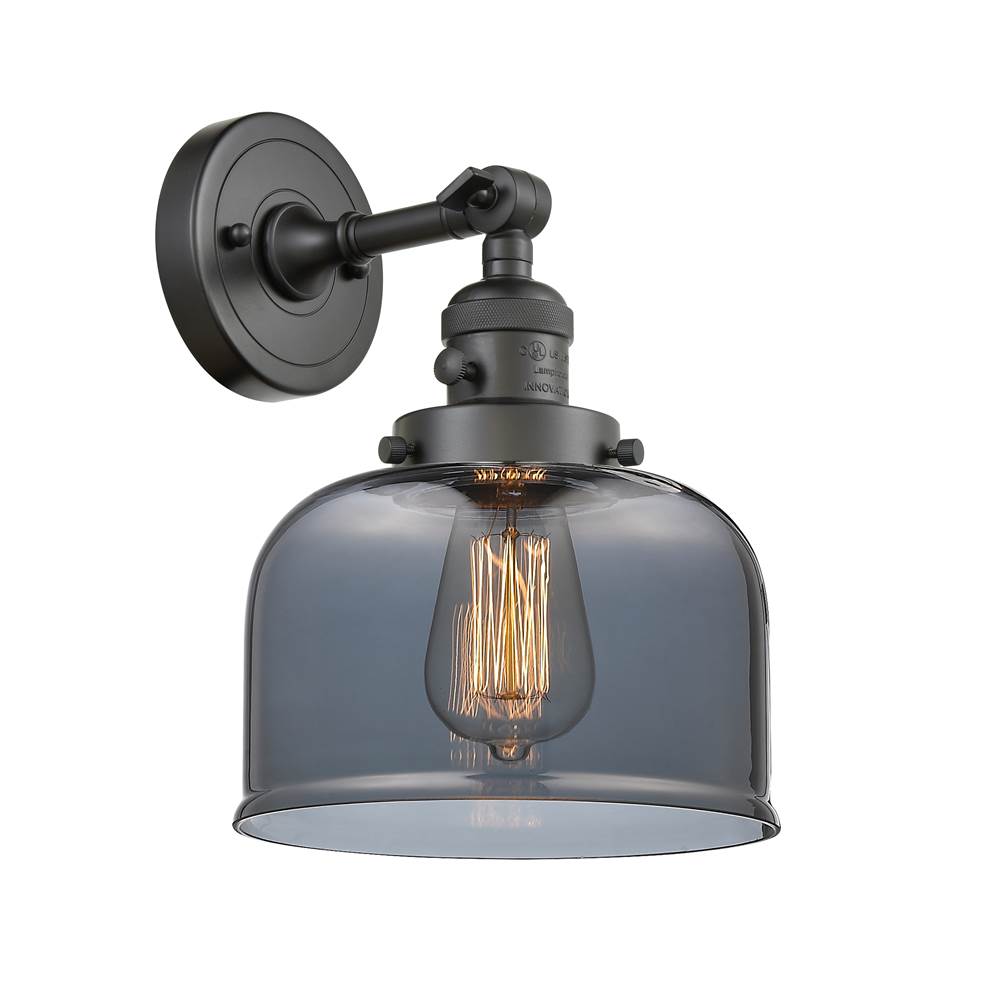 Innovations Bell 1 Light 8 inch Sconce With Switch