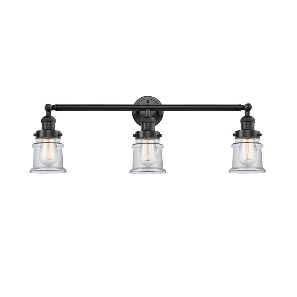 Innovations Small Canton 3 Light Bath Vanity Light part of the Franklin Restoration Collection