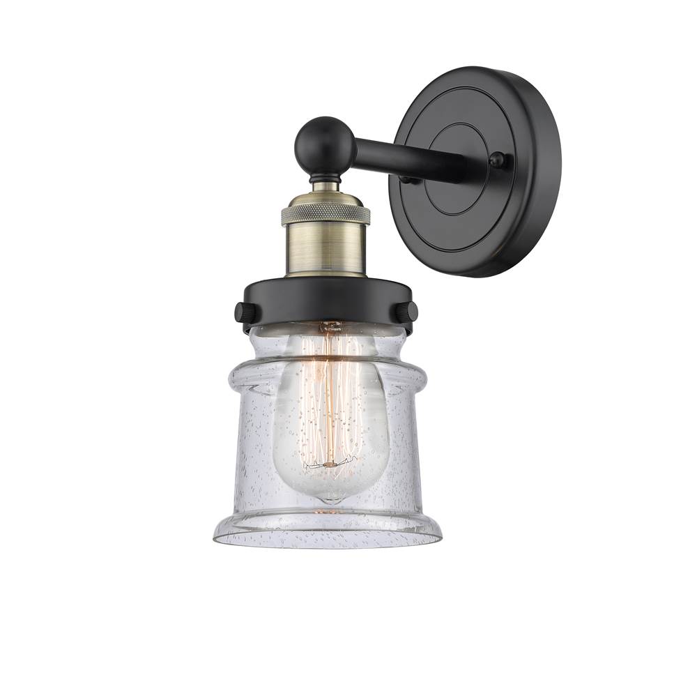 Innovations Canton Black Antique Brass Sconce