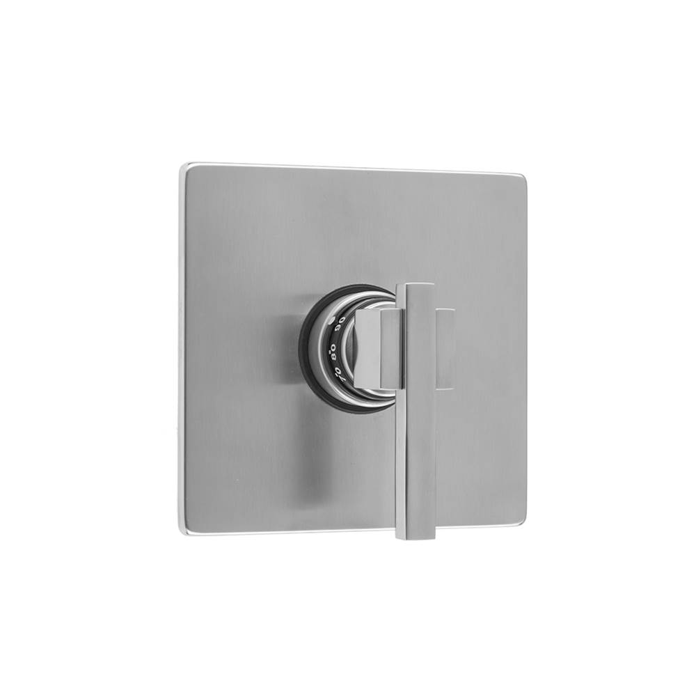Jaclo Square Plate with CUBIX® Lever Trim for Thermostatic Valves (J-TH34 & J-TH12)