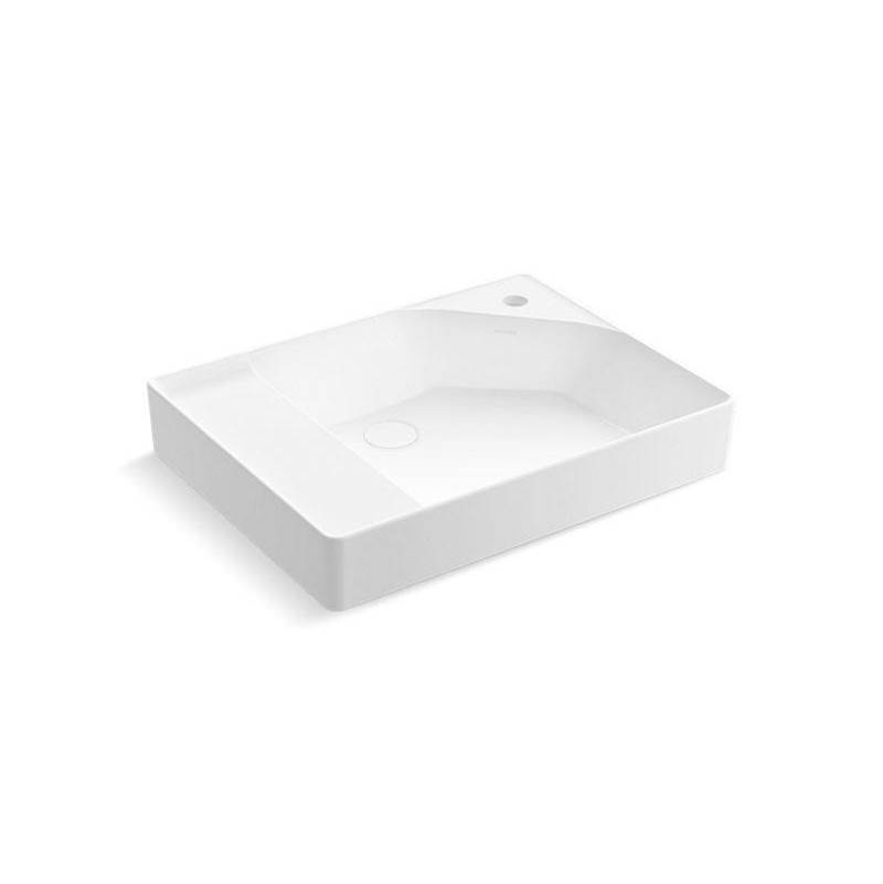 Kohler Spacity™ 24'' fireclay vanity top with integrated square sink
