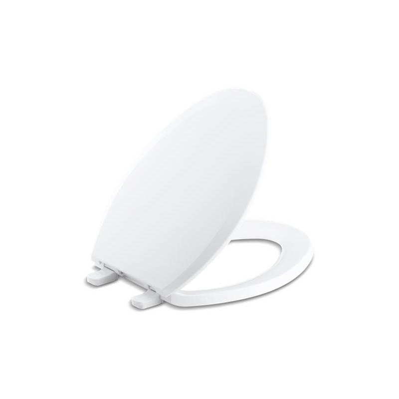 Kohler Lustra™ Quick-Release™ elongated toilet seat with anti-microbial agent
