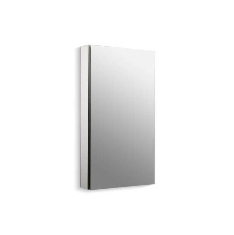 Kohler Catalan® 20-1/8'' W x 36-1/8'' H aluminum single-door medicine cabinet with 107 degree hinge