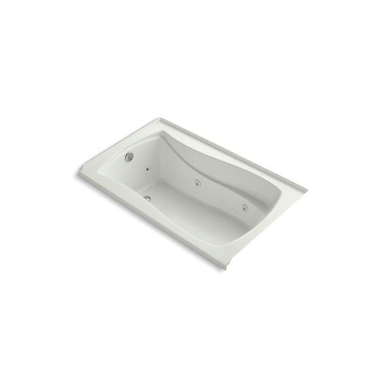 Kohler Mariposa® 60'' x 36'' alcove whirlpool bath with Bask® heated surface, integral flange, and left-hand drain
