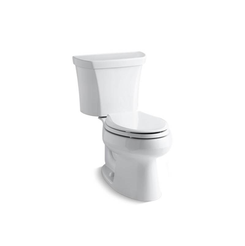 Kohler Wellworth® Two-piece elongated dual-flush toilet with right-hand trip lever