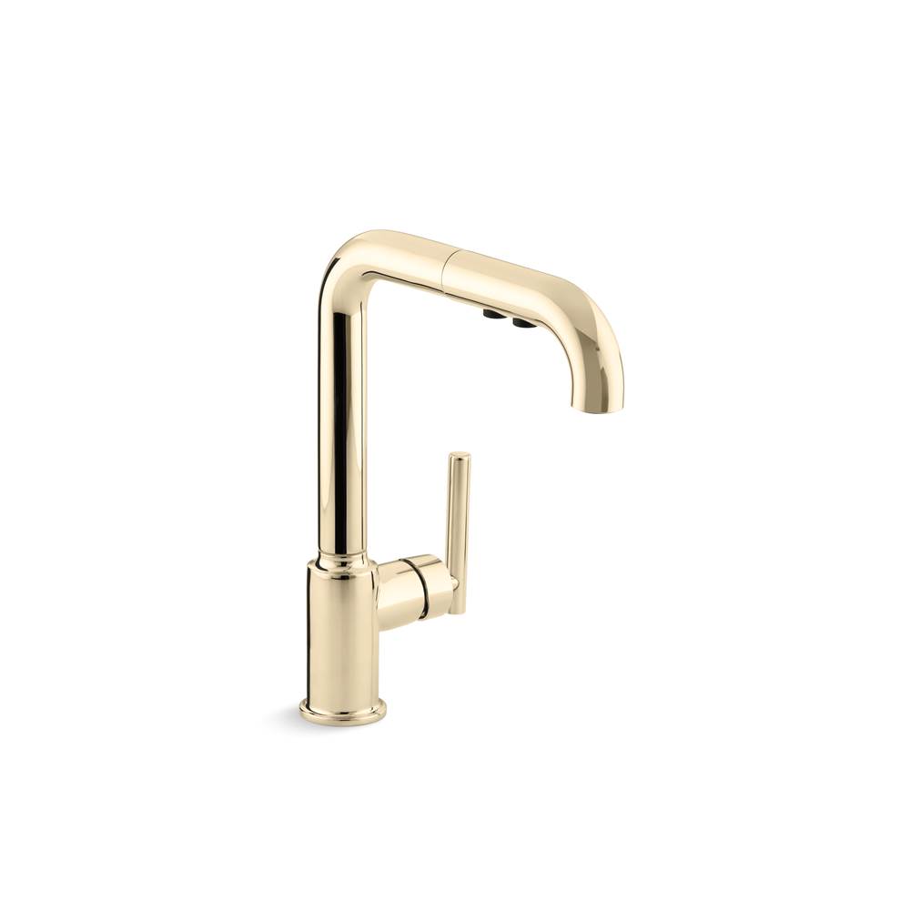 Kohler Purist Pull-Out Kitchen Sink Faucet With Three-Function Sprayhead