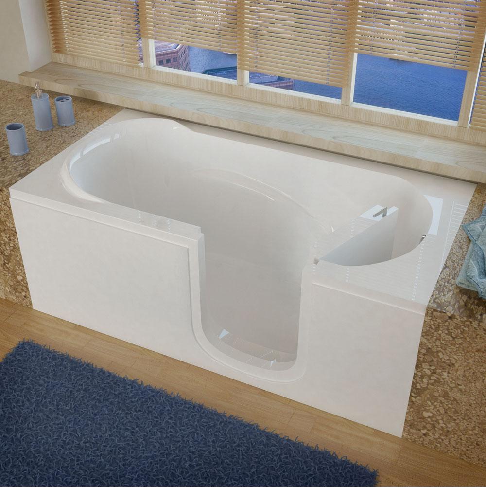 Meditub MediTub Step-In 30 x 60 Right Drain White Soaking Step-In Bathtub