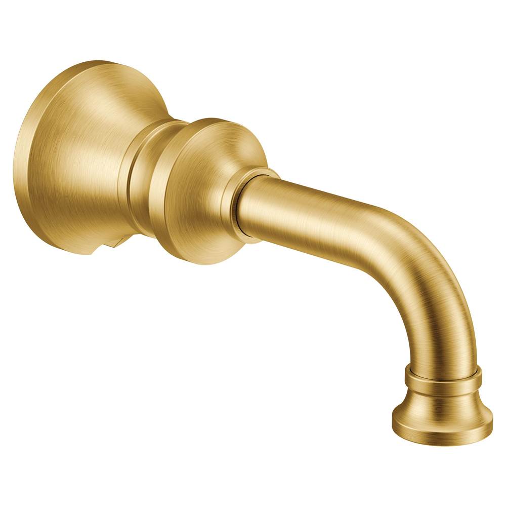 Moen Colinet Traditional Non-diverting Tub Spout with Slip-fit CC Connection in Brushed Gold