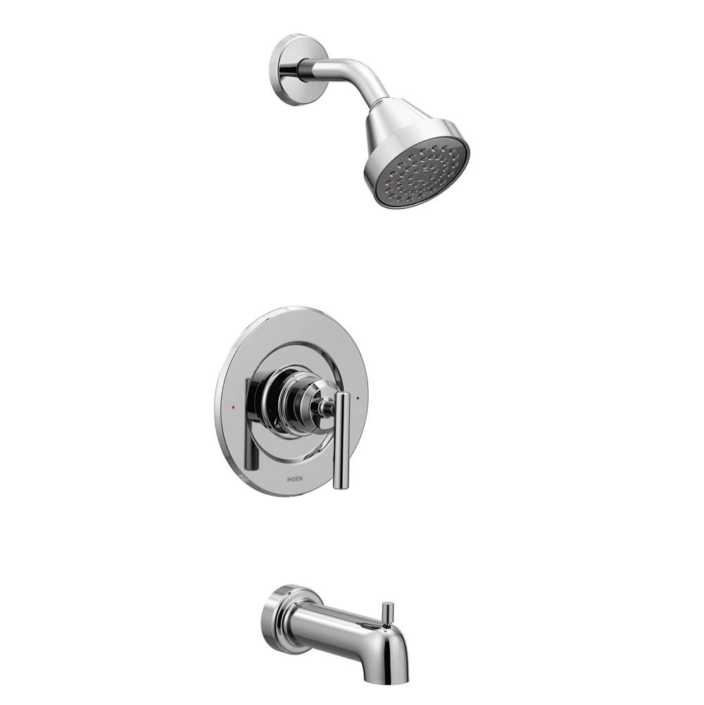 Moen Gibson Posi-Temp Pressure Balancing Eco-Performance Modern Tub and Shower Trim Valve Required, Chrome