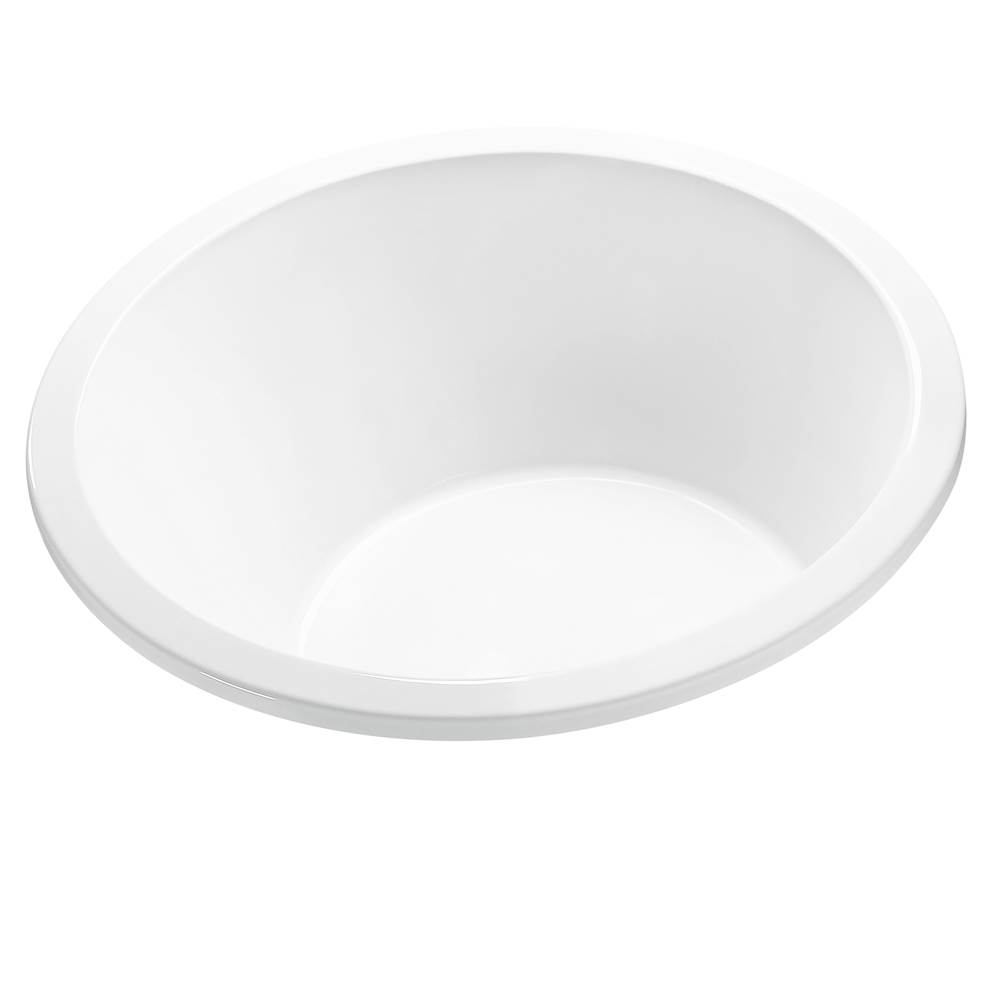 MTI Baths Jasmine 1 Acrylic Cxl Undermount Round Air Bath - White (65.5X65.5)
