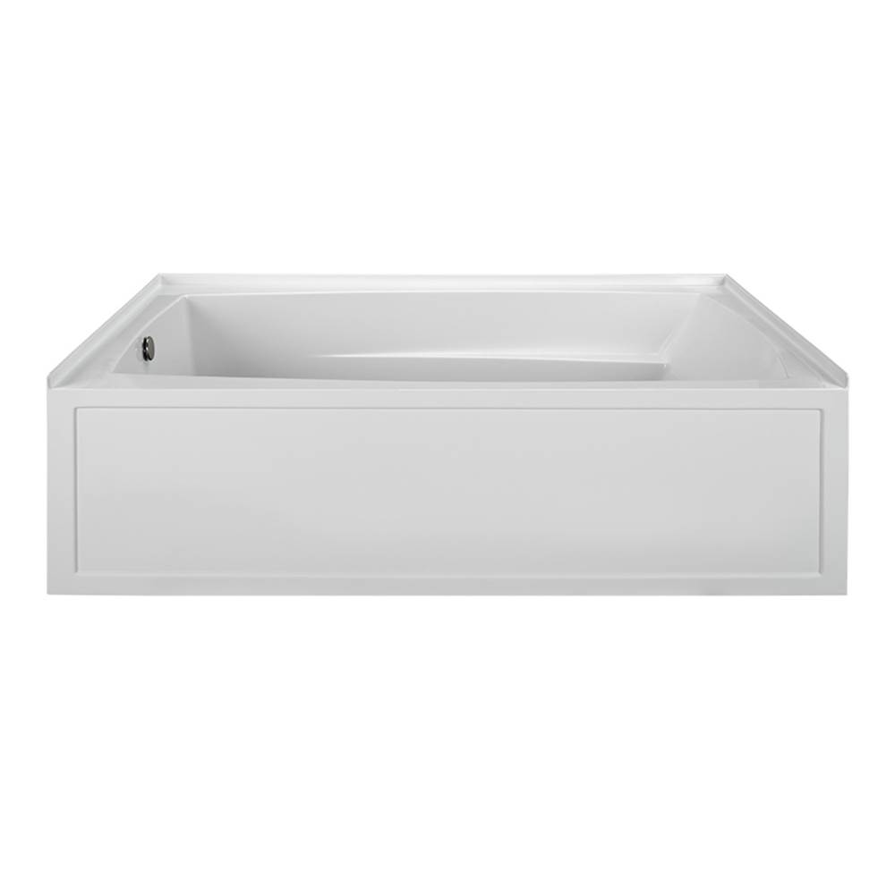 MTI Baths 72X42 White Left Hand Drain Integral Skirted Air Bath W/ Integral Tile Flange-Basics
