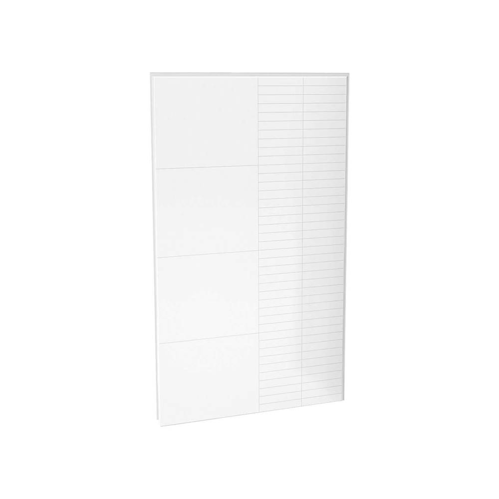 Maax Utile 48 in. Composite Direct-to-Stud Back Wall in Erosion Bora white
