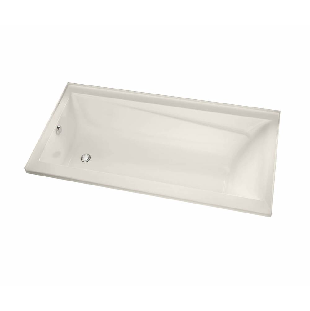 Maax Exhibit 6032 IF Acrylic Alcove Right-Hand Drain Bathtub in Biscuit