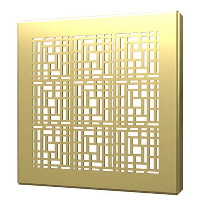 Quick Drain Square Drain Cover 4In Deco Brushed G