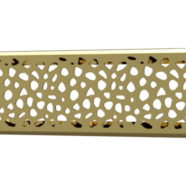 Quick Drain Drain Cover Stones 56In Polished Gold