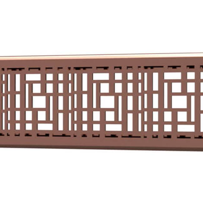 Quick Drain Drain Cover Deco 40In Polished Rose Gold