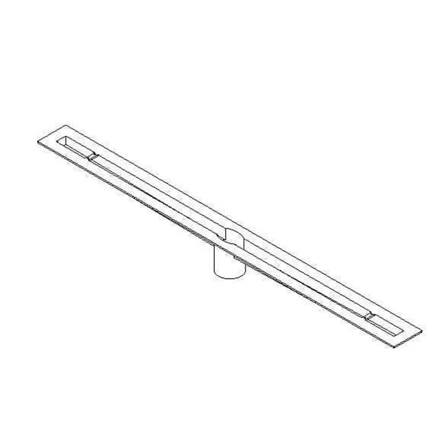 Quick Drain Proline Body 26In Trough 28In Length Centered Outlet Cast