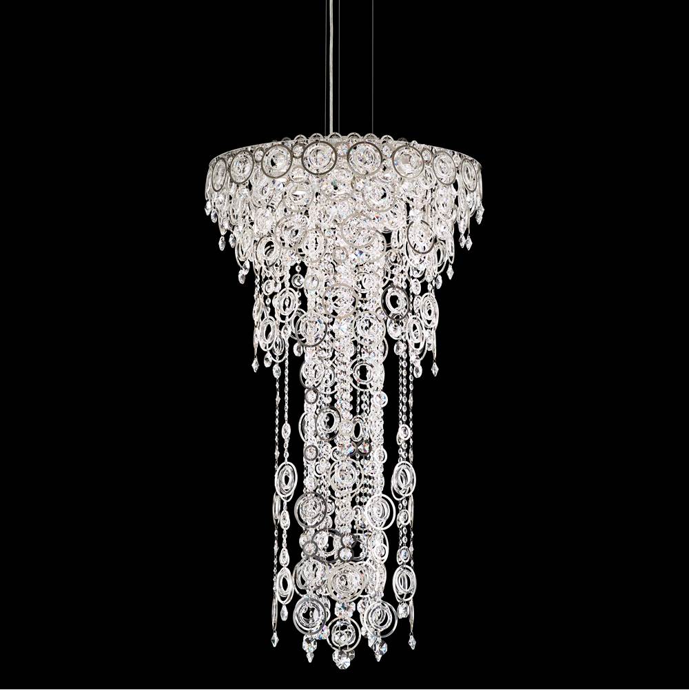 Schonbek Circulus 6 Light 120V Pendant in Antique Silver with Clear Optic Crystal