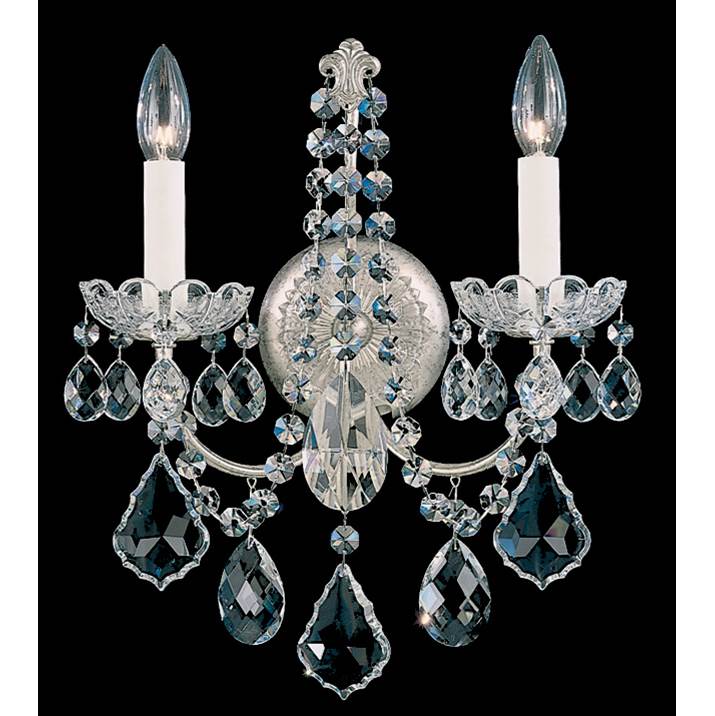 Schonbek New Orleans 2 Light 120V Wall Sconce in Aurelia with Clear Radiance Crystal