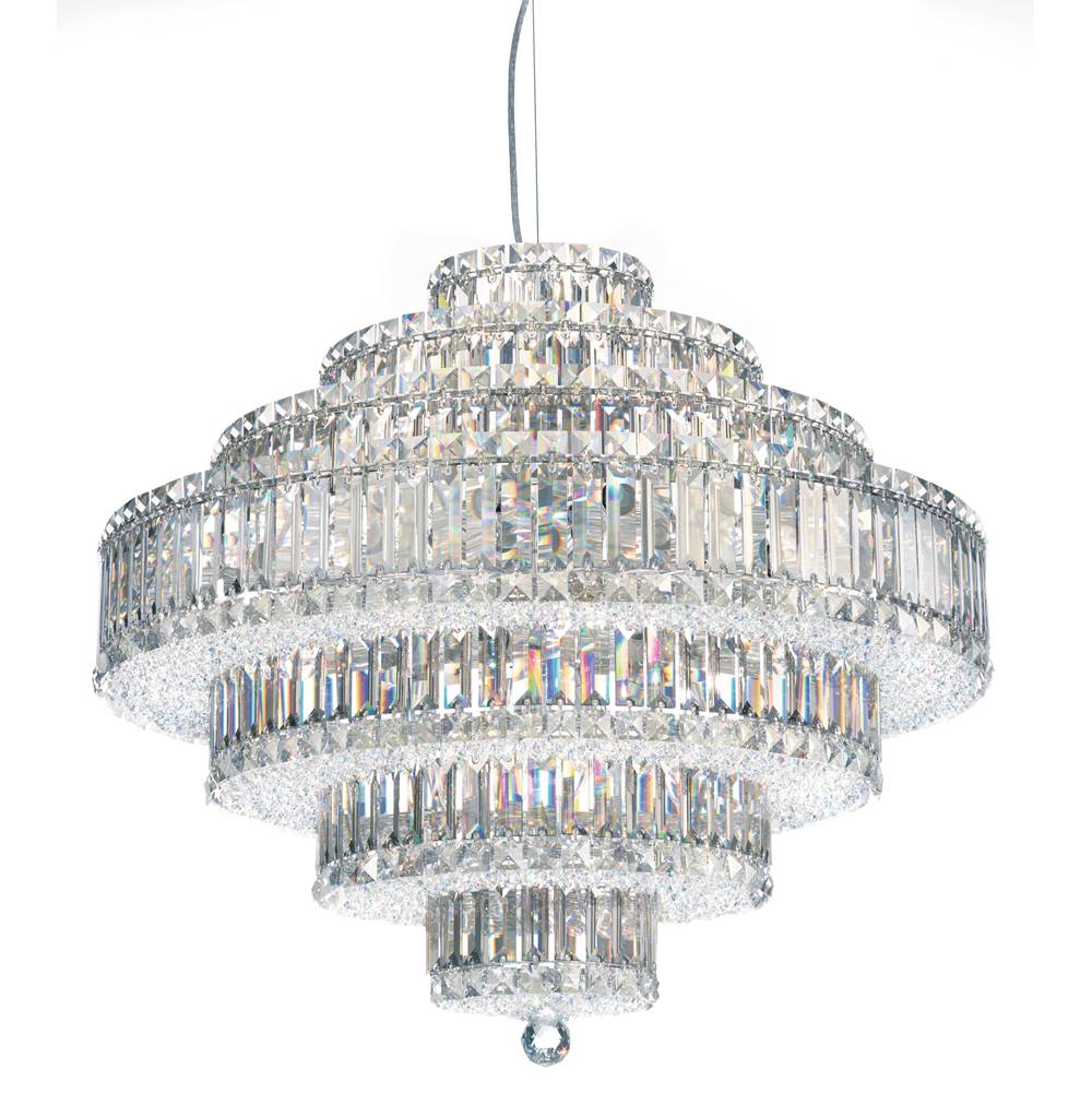 Schonbek Plaza 31 Light 120V Pendant in Polished Stainless Steel with Clear Radiance Crystal